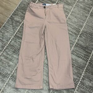 Old navy extra high rise wide leg pants cropped 2 petite lilac